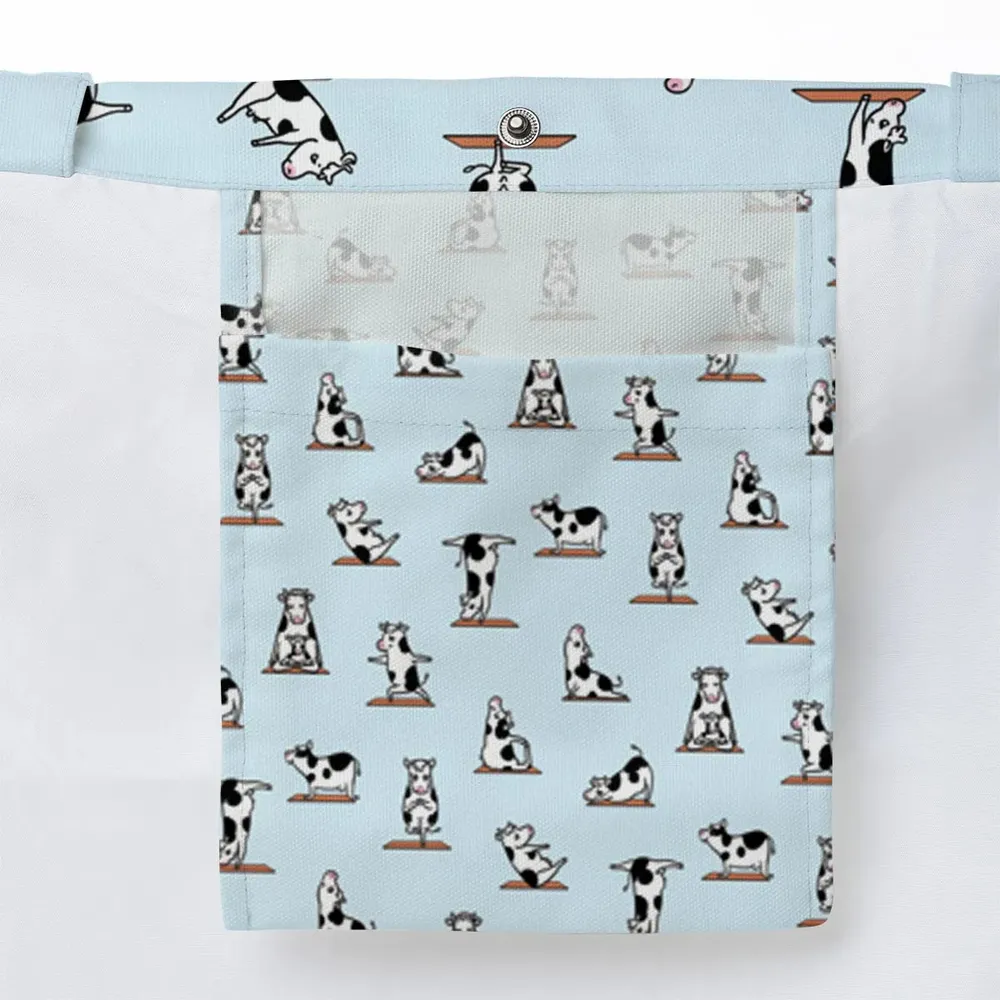 Moo Yoga Pattern Large Tote Bag - 3