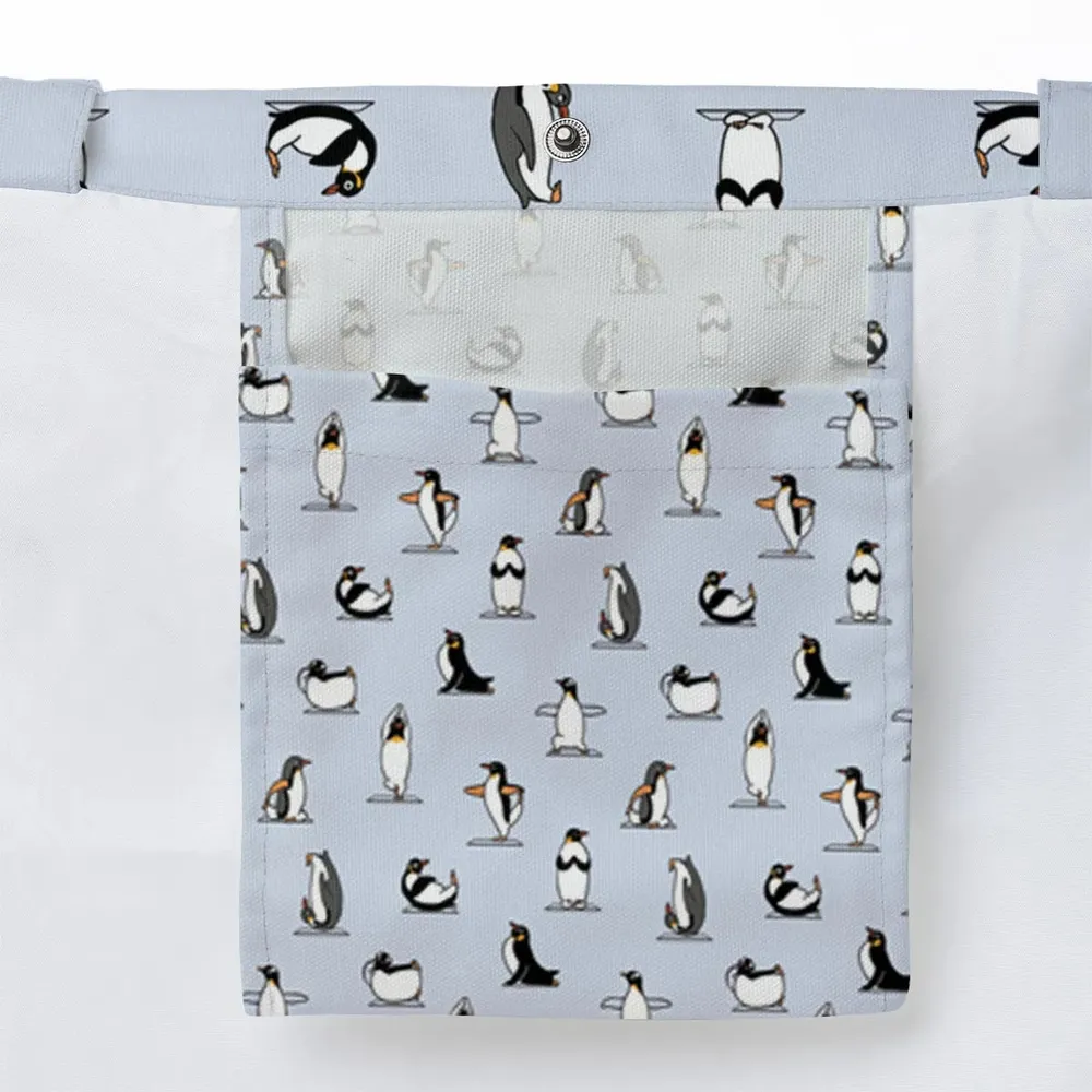 Penguin Yoga Pattern Large Tote Bag - 3
