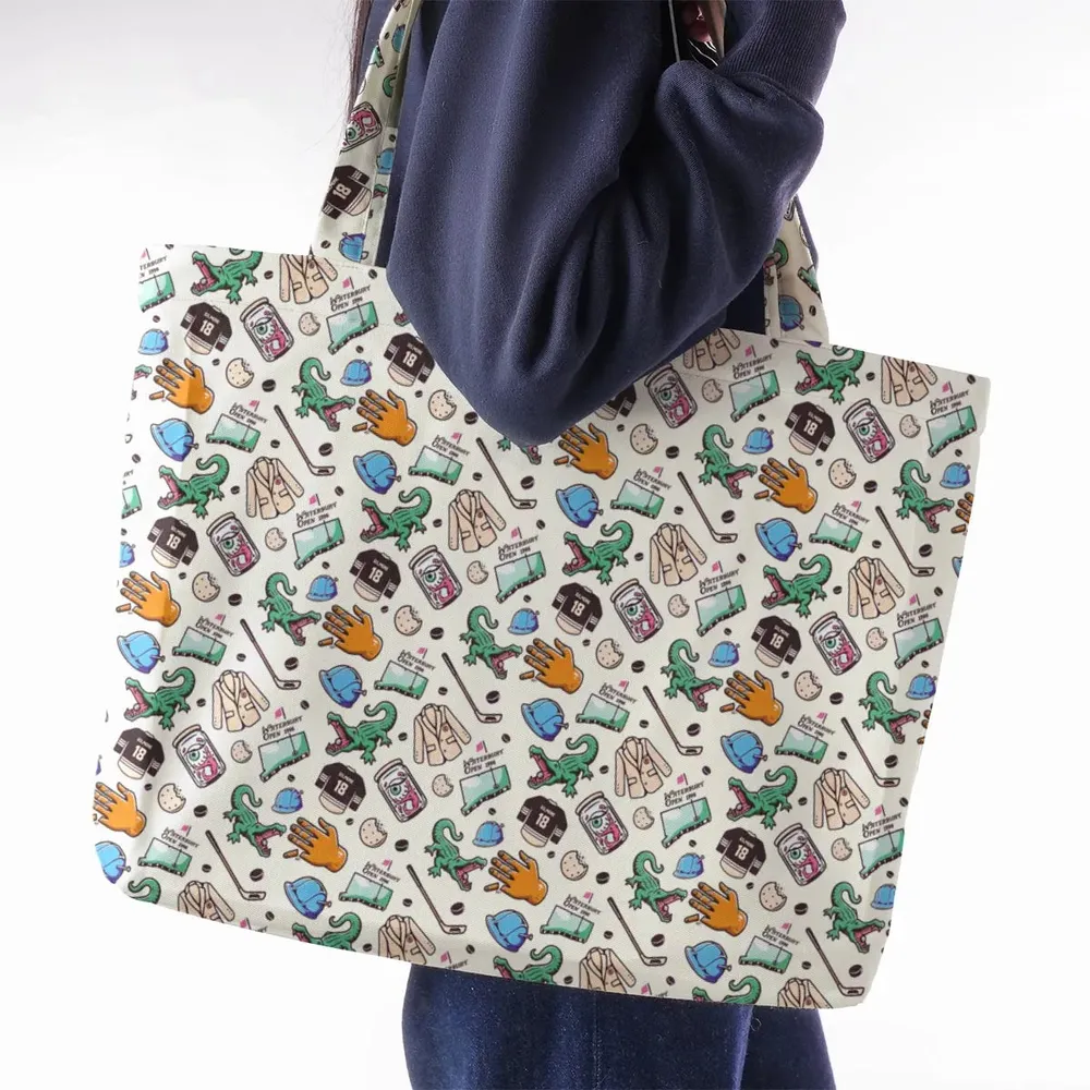 Happy Gilmore Pattern Large Tote Bag - 2