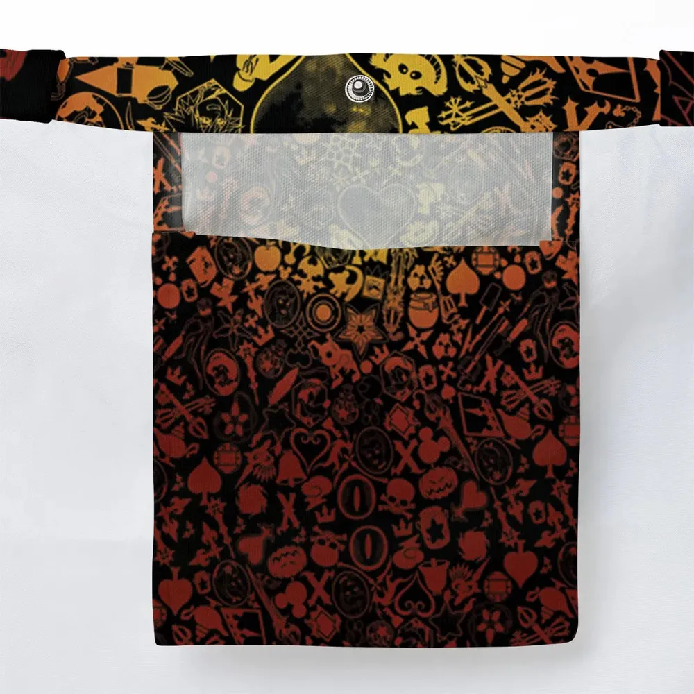 Red Key Heart Kingdom Hearts Large Tote Bag - 3