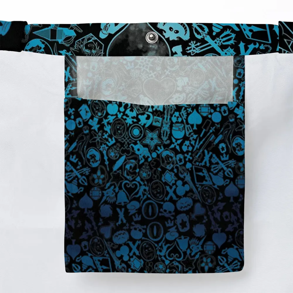 Blue Key Heart Kingdom Hearts Large Tote Bag - 3