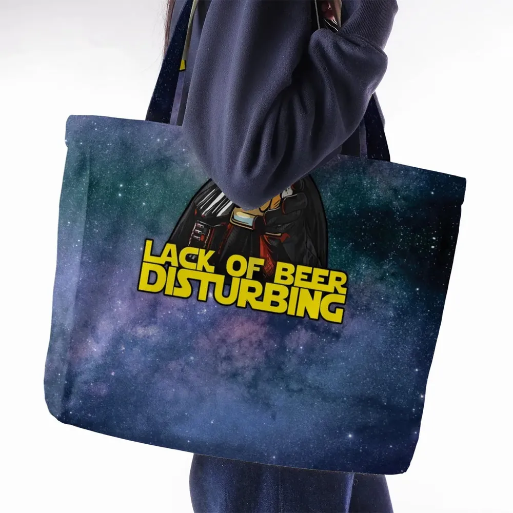 I Find Your Lack Of Beer Disturbing Cool Large Tote Bag - 2