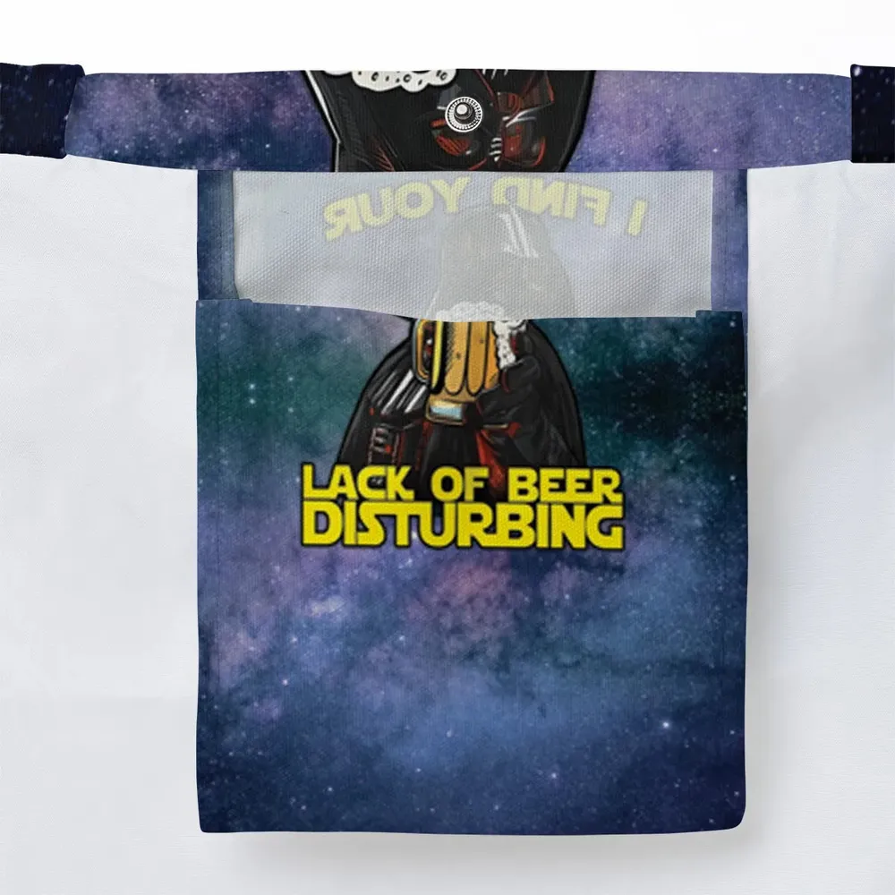 I Find Your Lack Of Beer Disturbing Cool Large Tote Bag - 3
