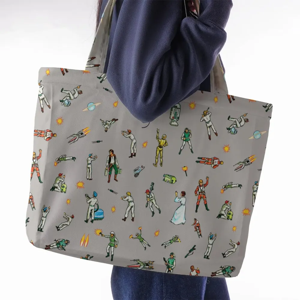 Escape from the Death Star Star Wars Large Tote Bag - 2