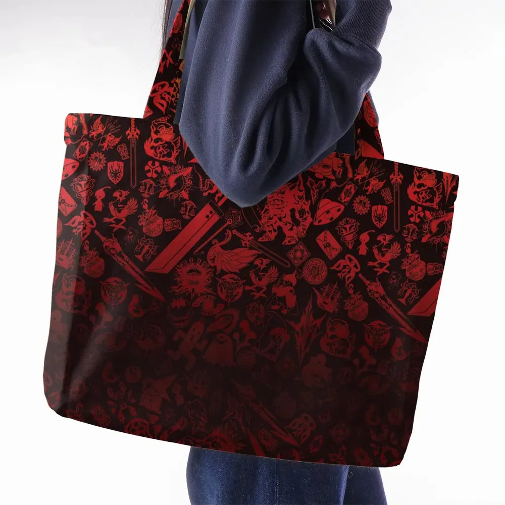 Red Moggle Final Fantasy Large Tote Bag - 2