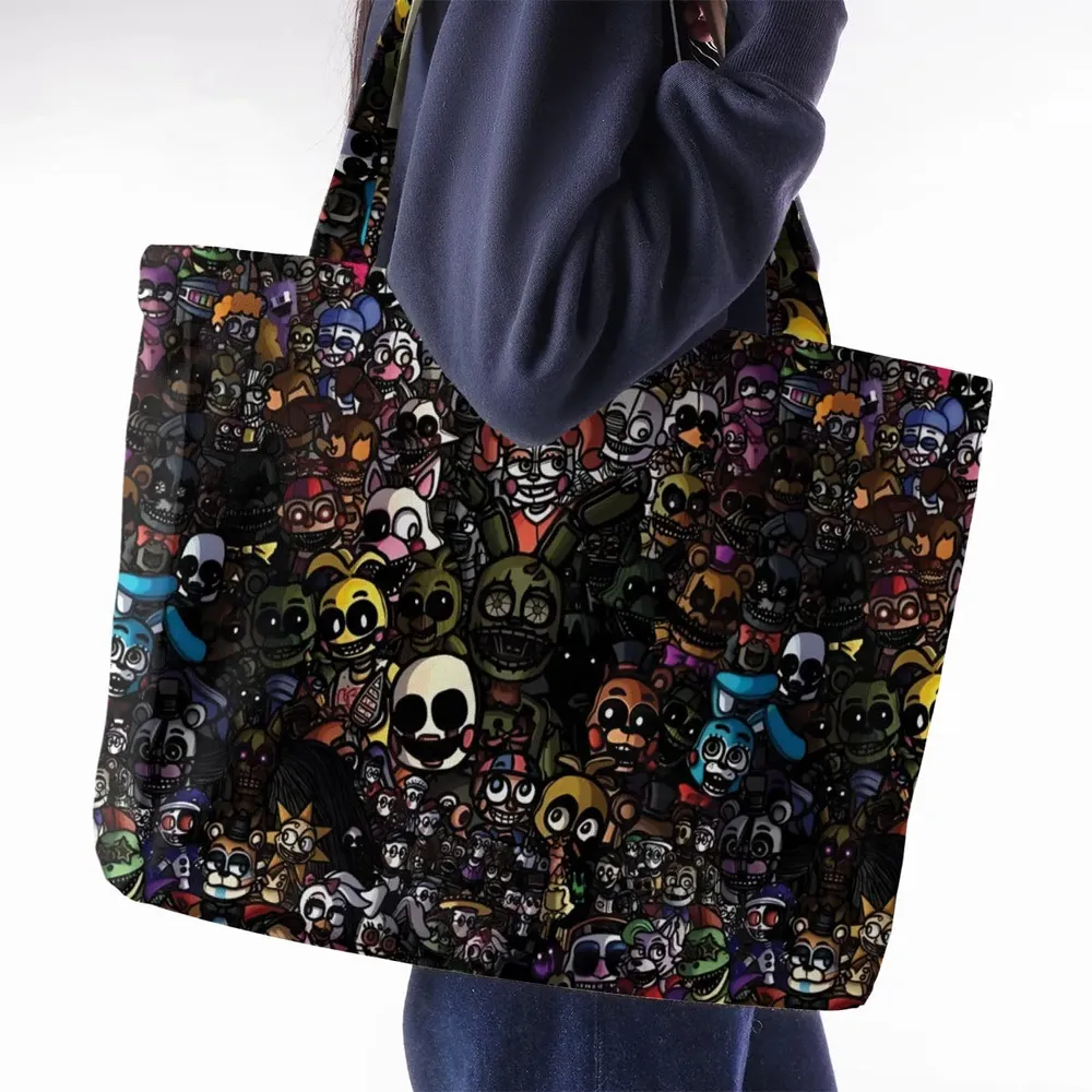 Doing A FNAF Large Tote Bag - 2