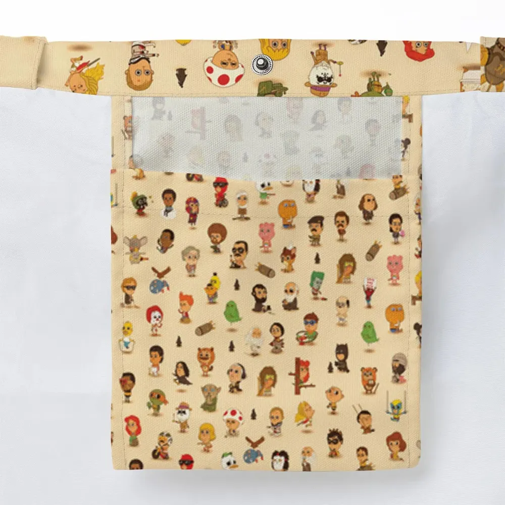 Mini Famous Characters Large Tote Bag - 3