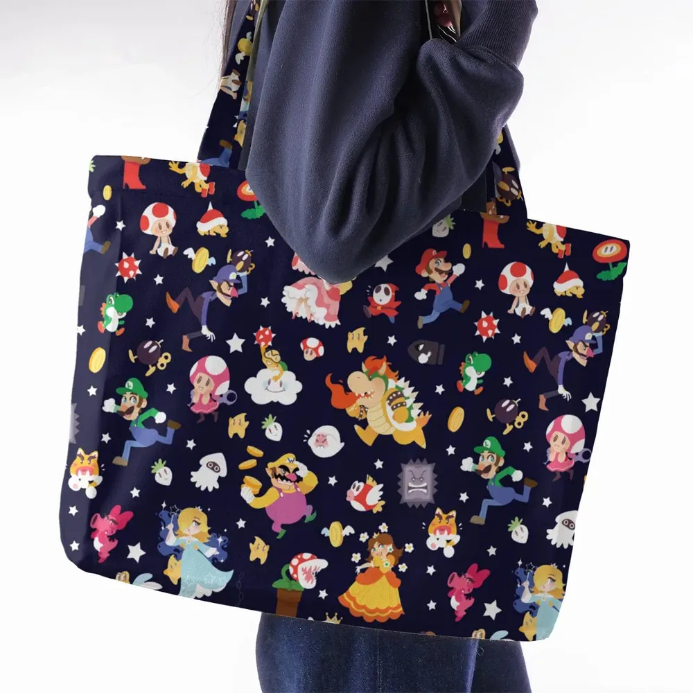Mushroom Kingdom Super Mario Large Tote Bag - 2