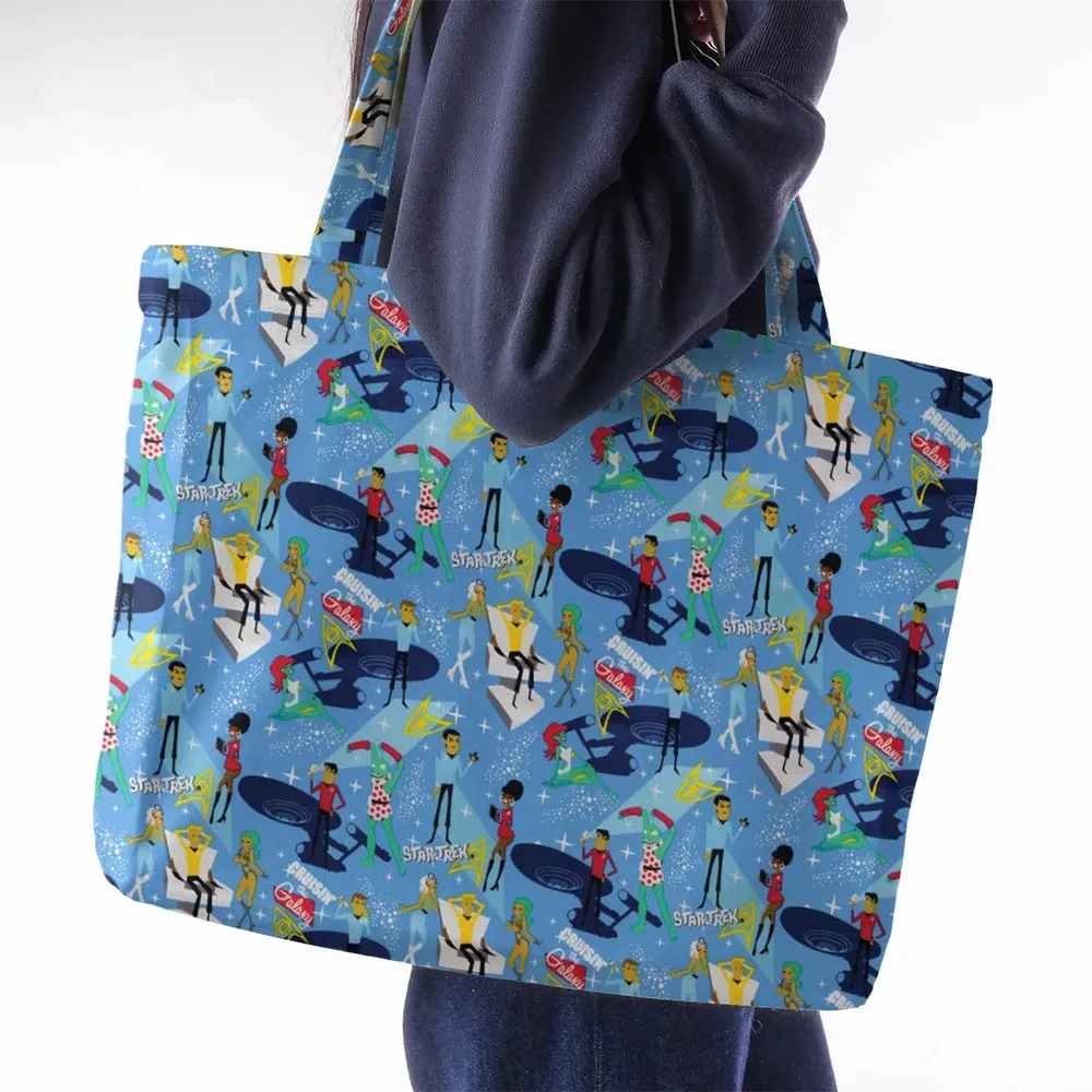 Cruisin' The Galaxy Star Trek Large Tote Bag - 2