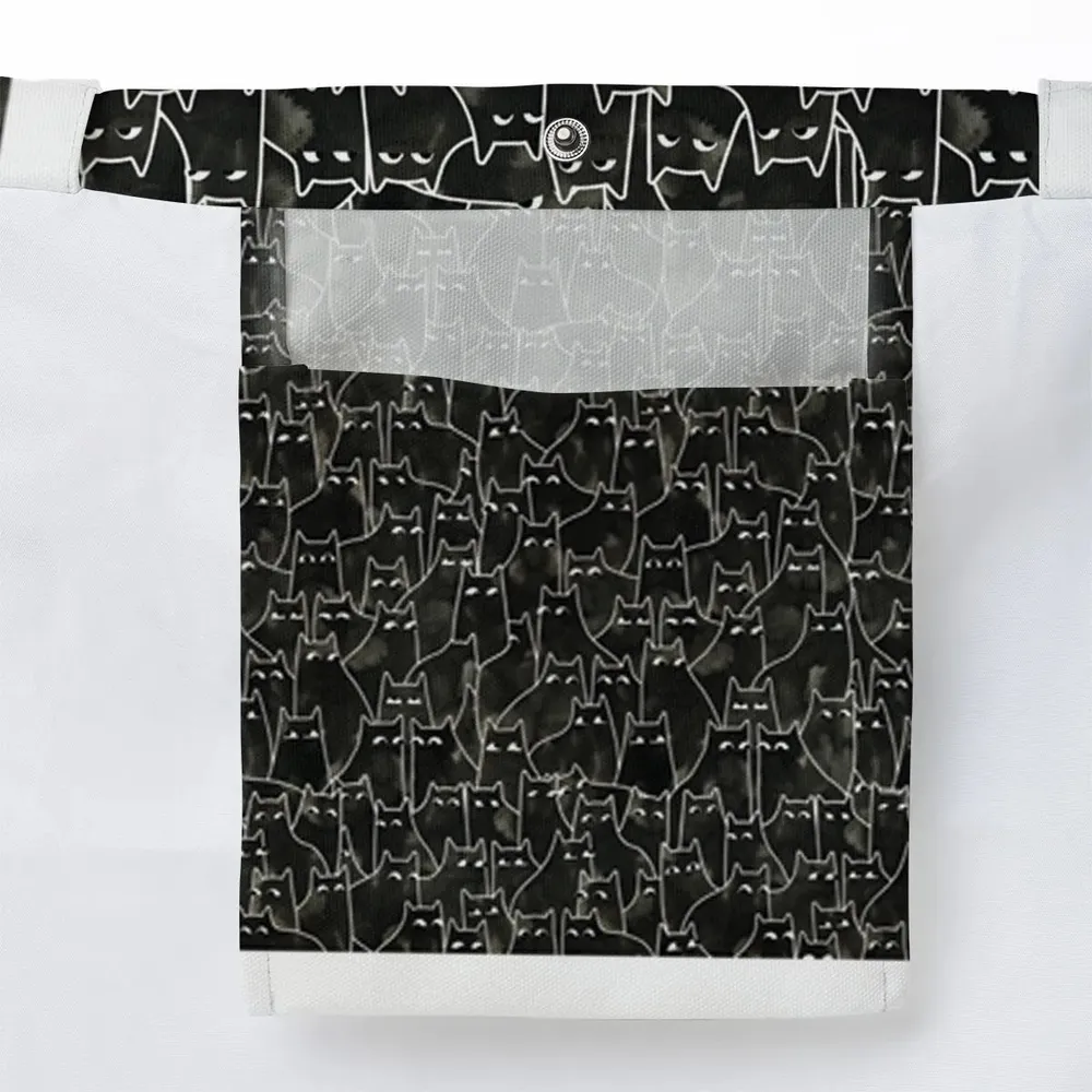 Suspicious Cats Funny Cat Large Tote Bag - 3