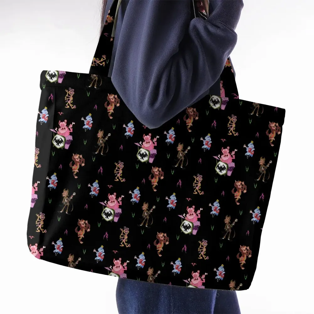 Monsters Cereal Pattern Large Tote Bag - 2