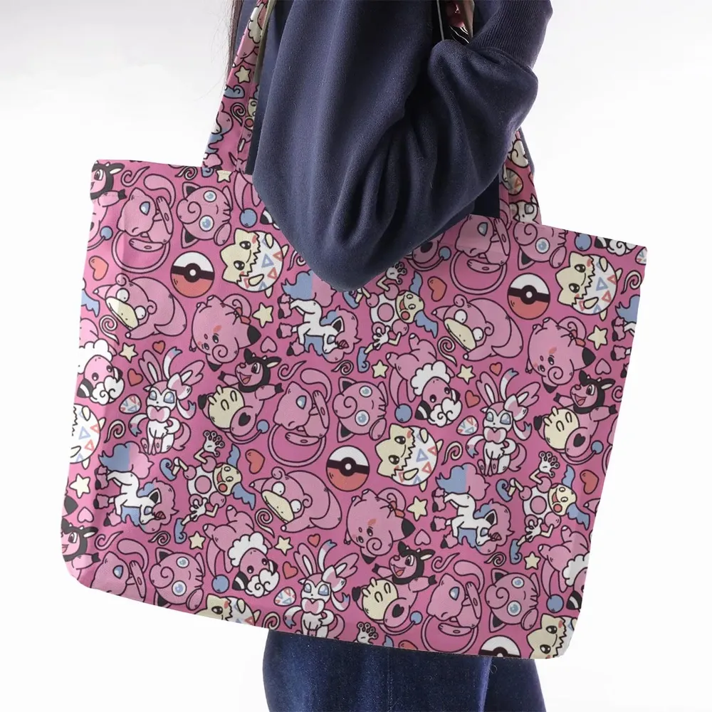 Fairy Pokemon Pattern Large Tote Bag - 2