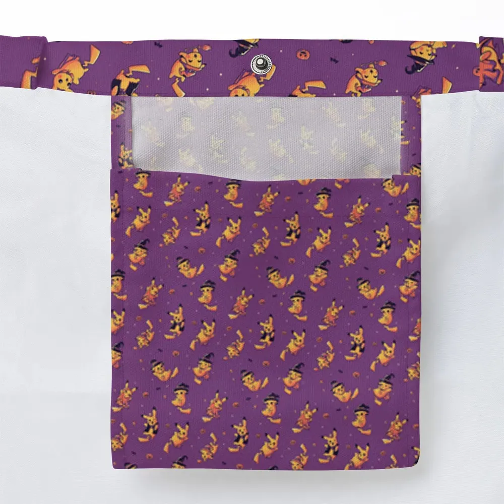 Electric Halloween Cute Pikachu Pattern Large Tote Bag - 3