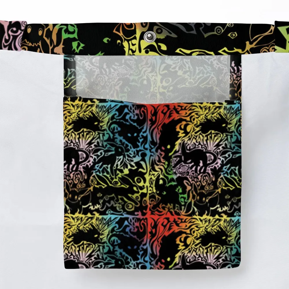 Eevee Pokemon Black Large Tote Bag - 3