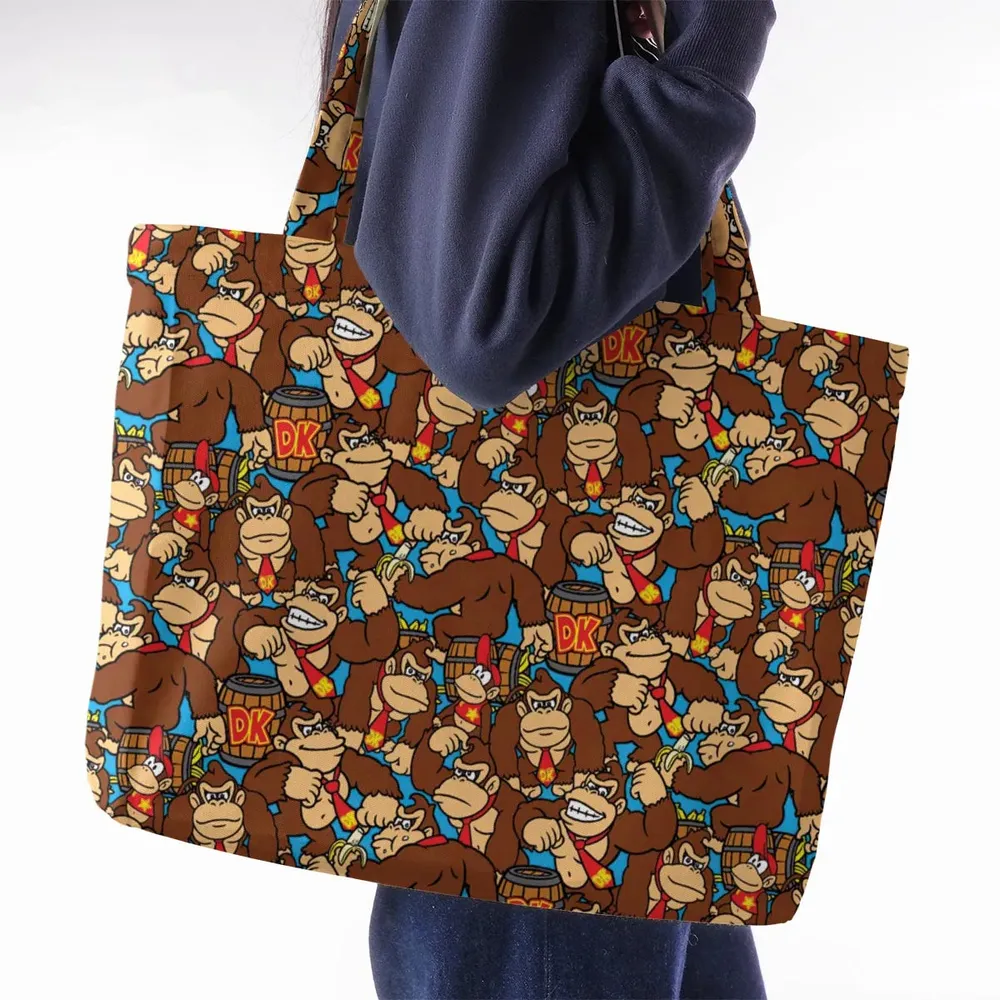 Donkey Kong Pattern Large Tote Bag - 2