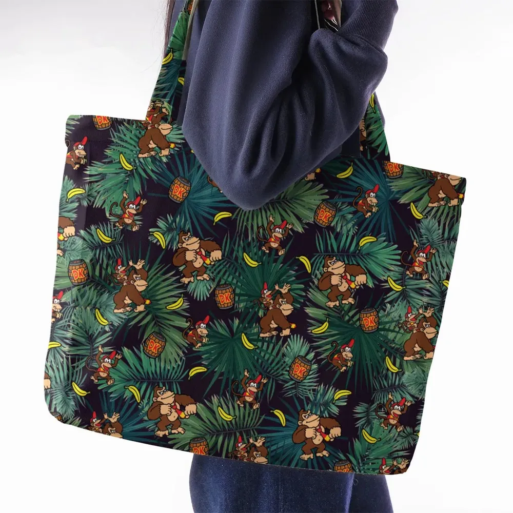 Donkey Kong Nintendo Video Games Large Tote Bag - 2