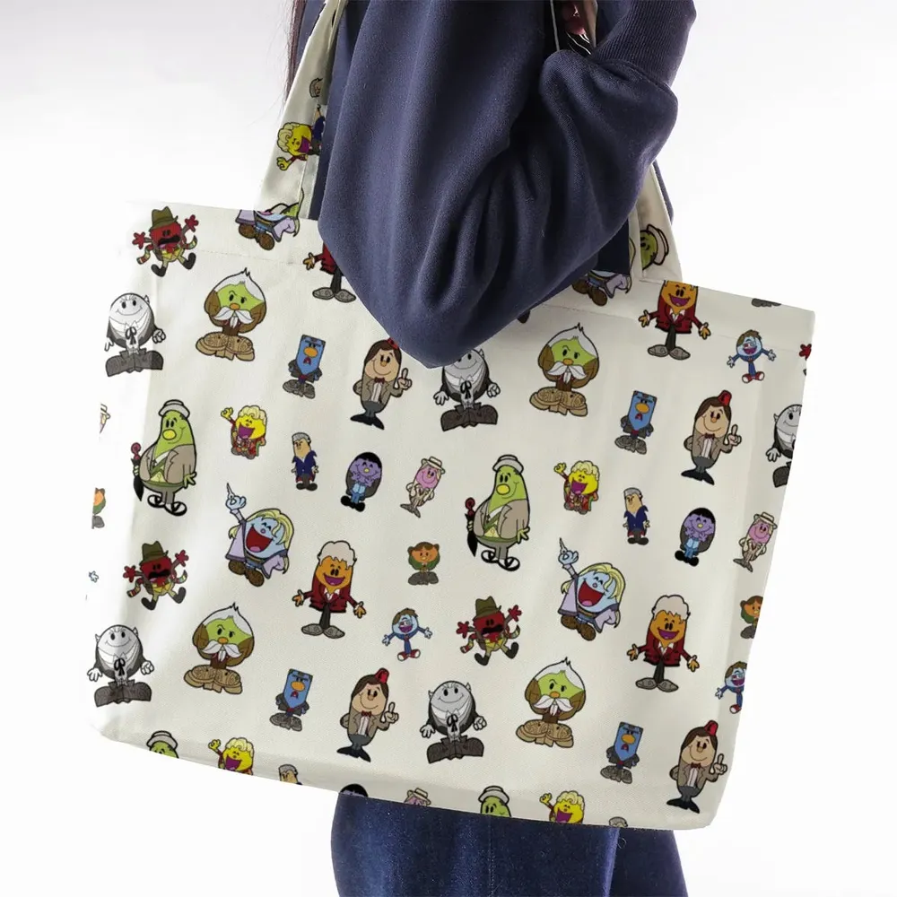 Doctor Who and Mr Men Pattern Large Tote Bag - 2