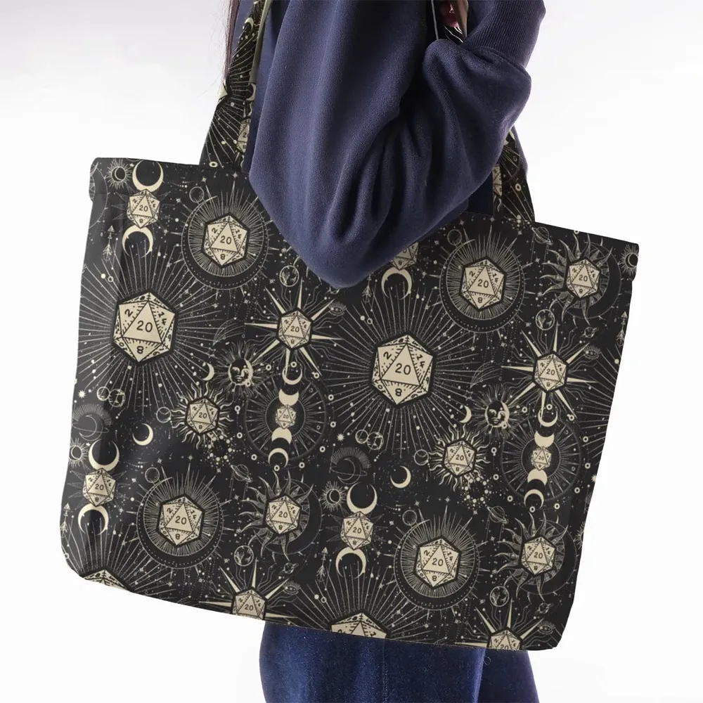 Diceyverse Dice RPG DND Large Tote Bag - 2