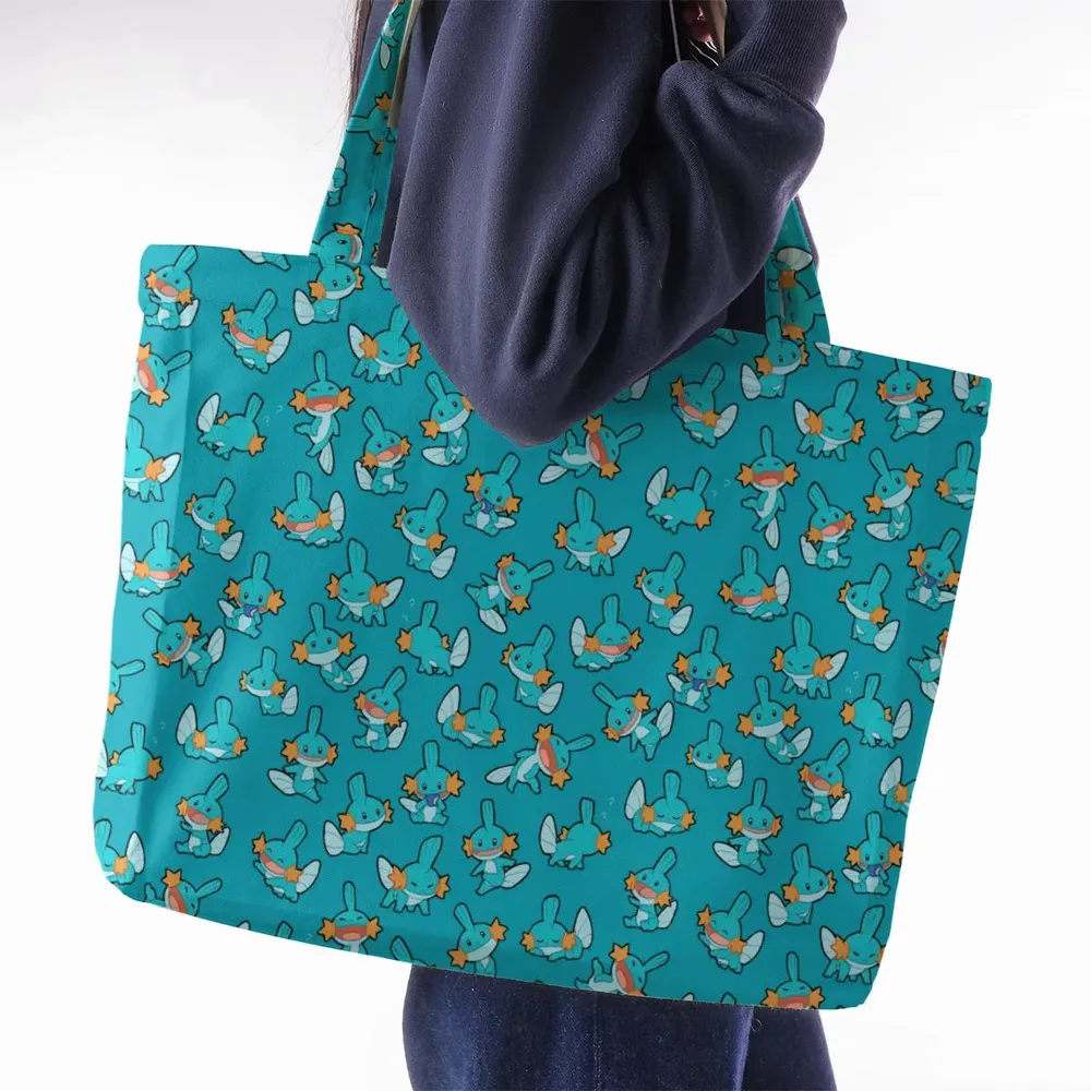Cute Mudkips Pokemon Large Tote Bag - 2