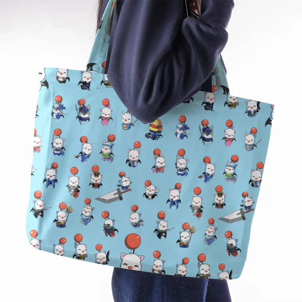 Cute Moogle Final Fantasy Large Tote Bag - 2