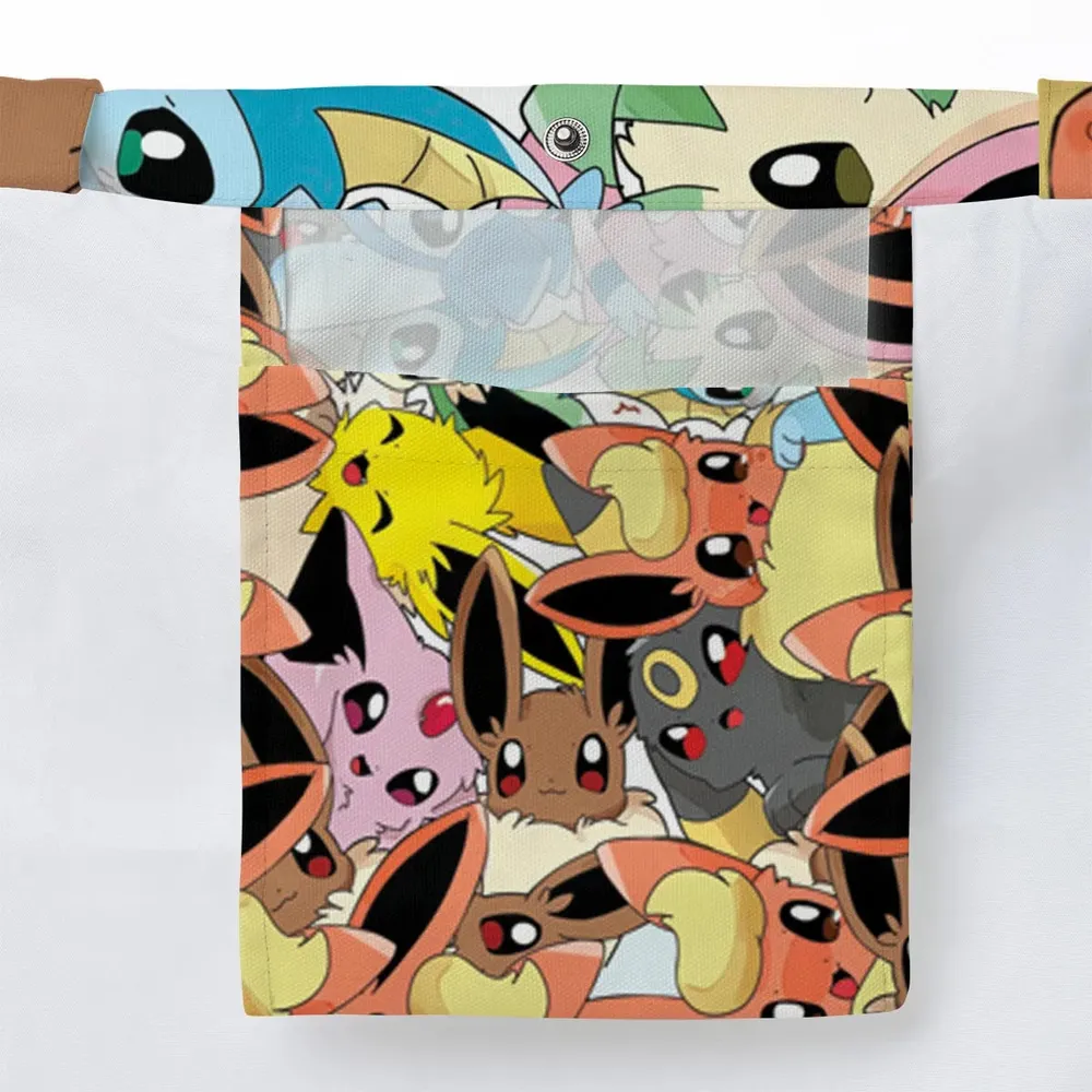 Cute Eevee Evolution Pokemon Large Tote Bag - 3