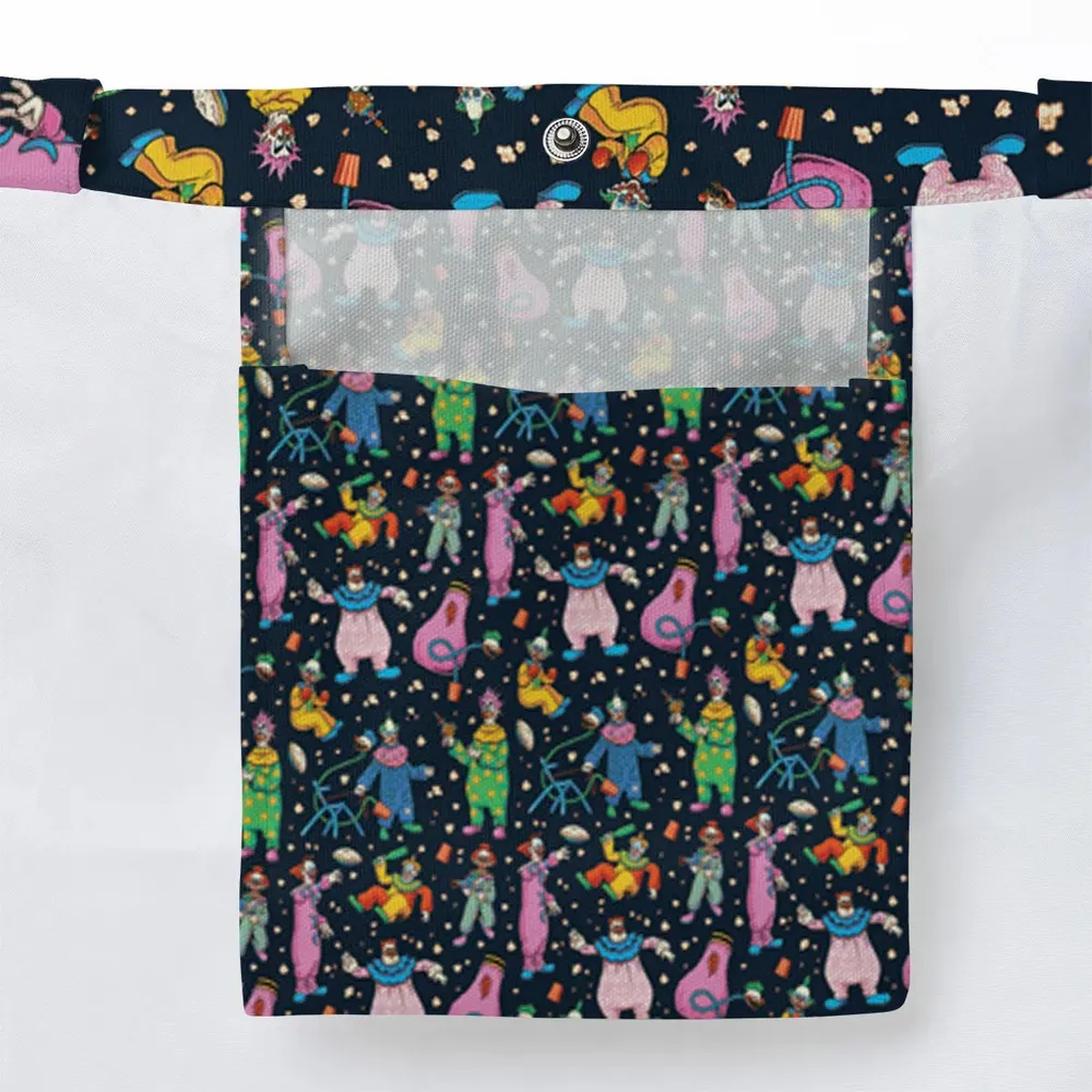 Clowns Popcorn Killer Klowns from Outer Space Pattern Large Tote Bag - 3