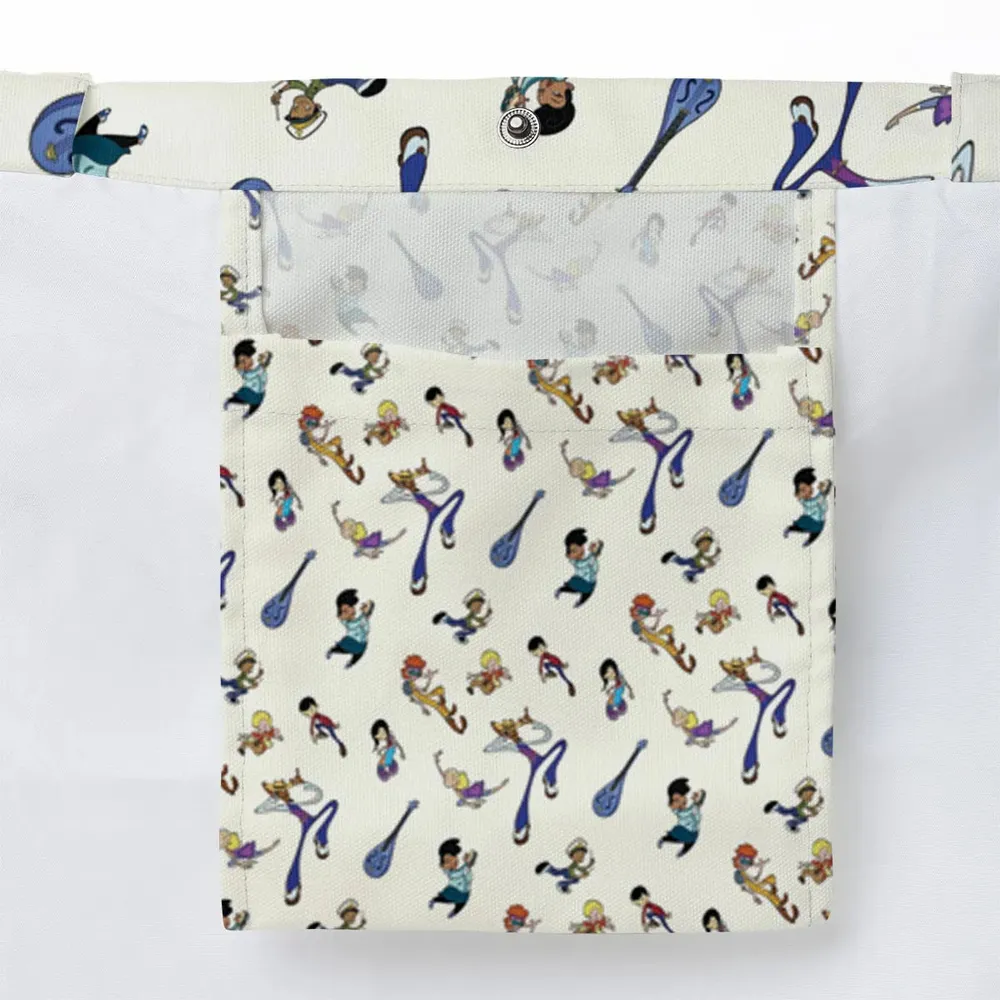 Class Of 3000 Characters Pattern Large Tote Bag - 3