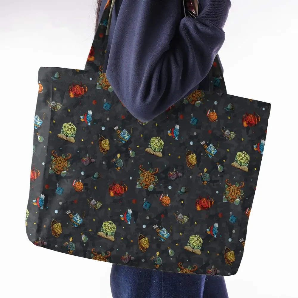 Class Dices DND Pattern Large Tote Bag - 2