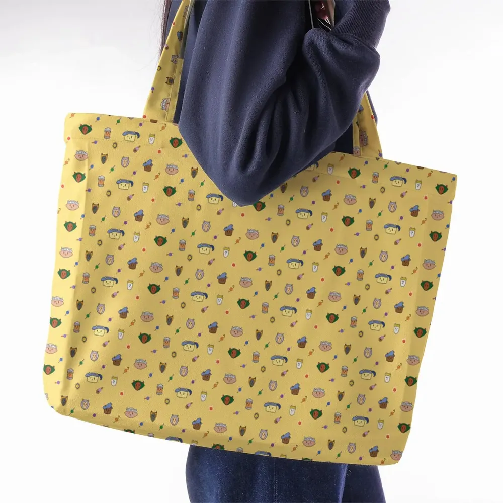 Cat DND Classes Pattern Large Tote Bag - 2