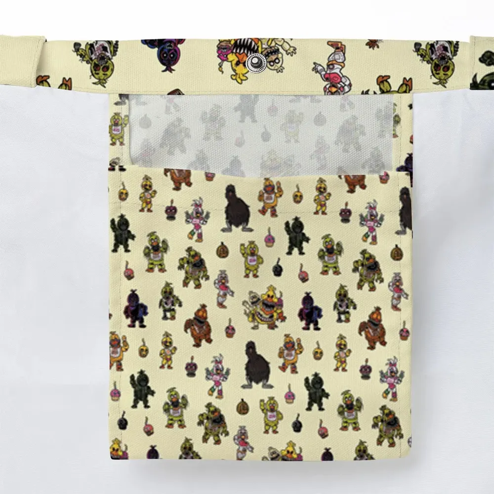 Chica Chicken Five Nights at Freddy's Pattern Large Tote Bag - 3