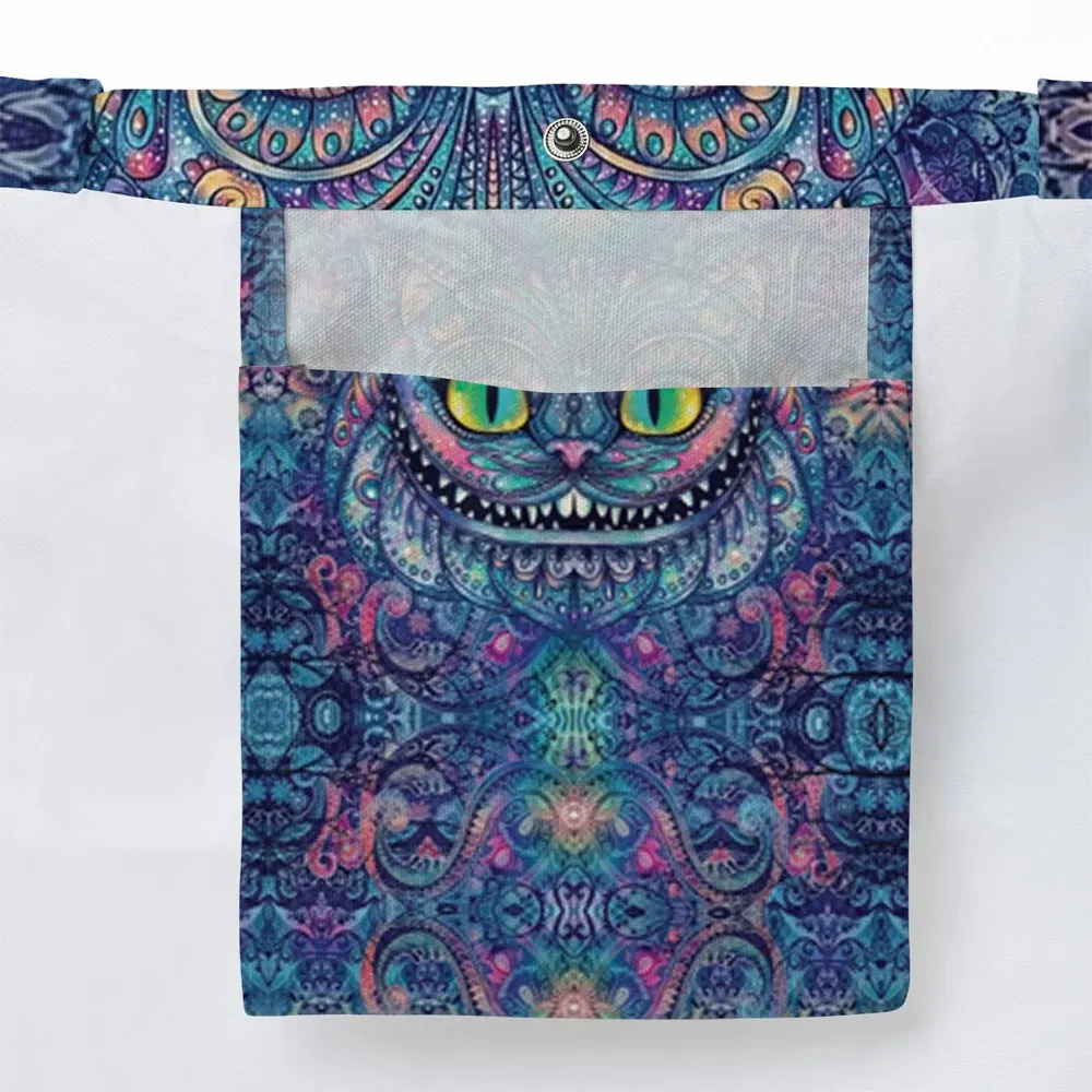 Cheshire Cat Alice In Wonderland Large Tote Bag - 3