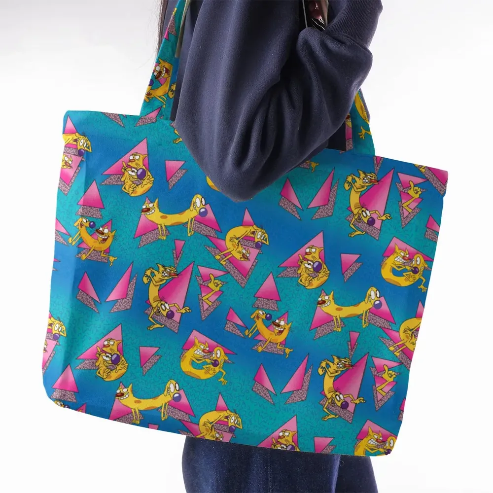CatDog Nickelodeon Pattern Large Tote Bag - 2