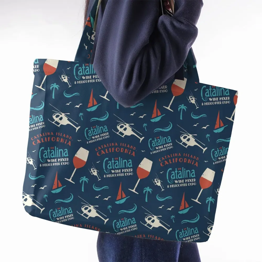 Catalina Wine Mixer Pattern Large Tote Bag - 2