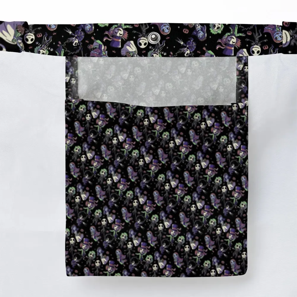 Buttons Characters Pattern Large Tote Bag - 3