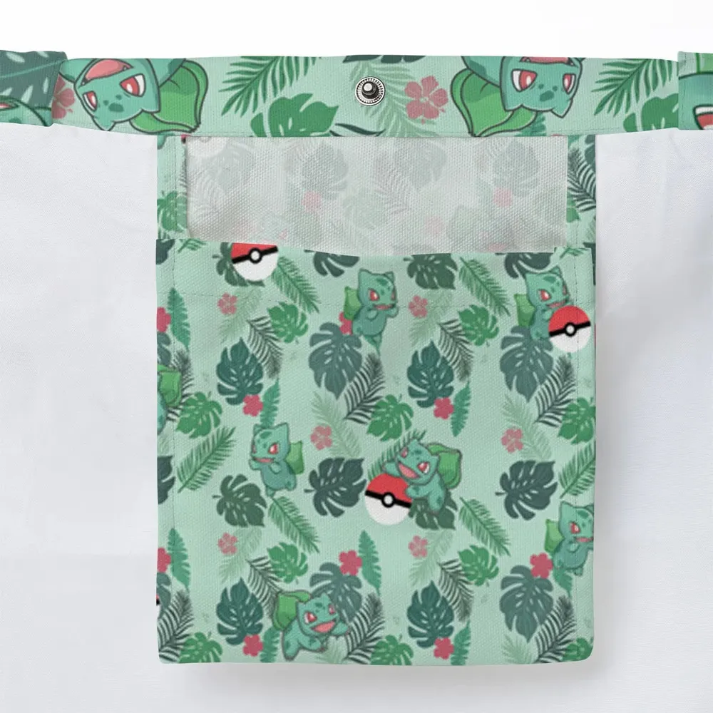 Bulbasaur Pokemon Pattern Large Tote Bag - 3