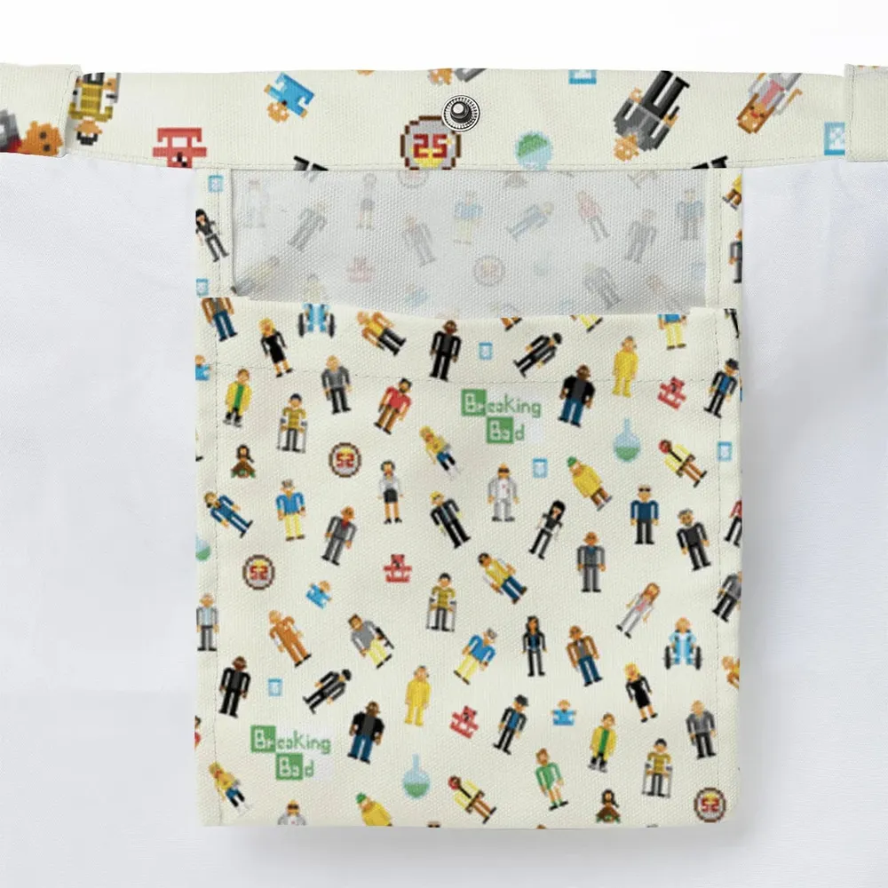 Breaking Bad in Pixels Pattern Large Tote Bag - 3
