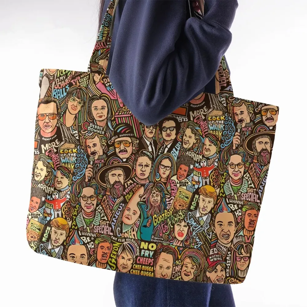 Blues Brothers Waynes World Coneheads SNL Characters Large Tote Bag - 2