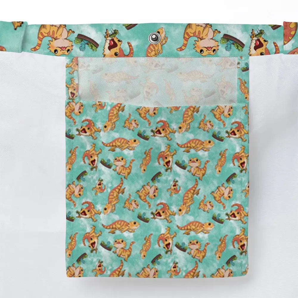 Bearded Dragon Pattern Large Tote Bag - 3