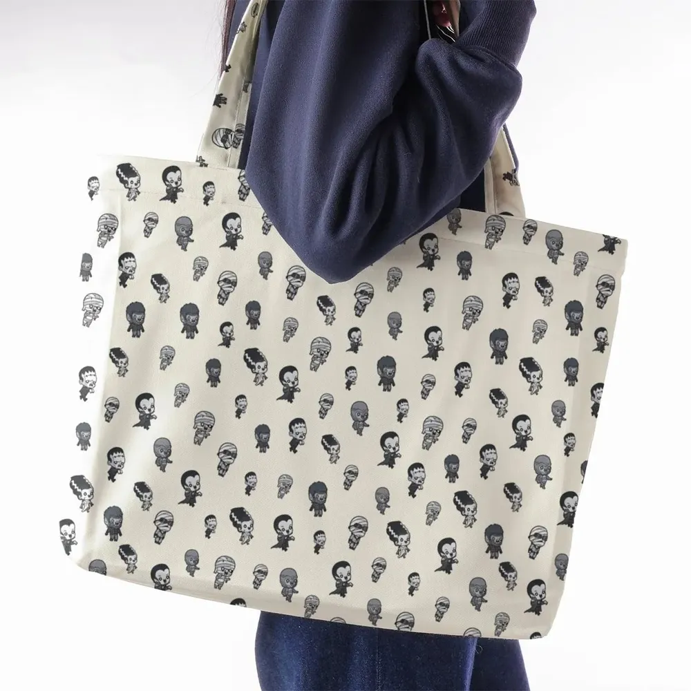 Baby Monsters Pattern Large Tote Bag - 2