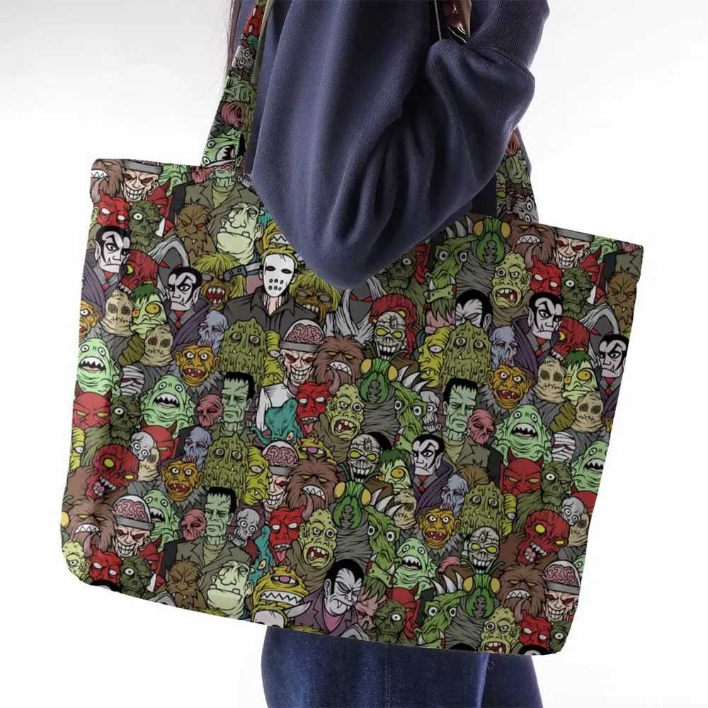 All The Monsters Are Here Large Tote Bag - 2