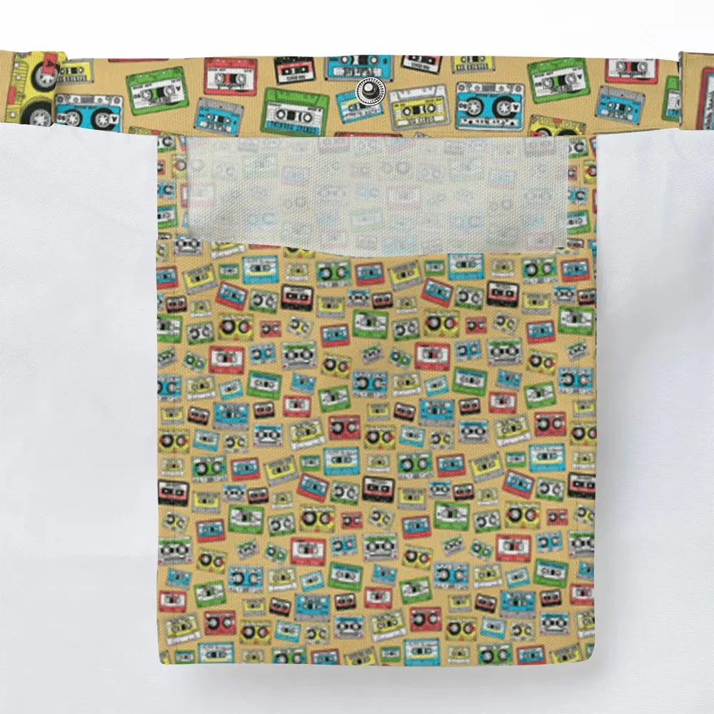 80s Playlist Pattern Large Tote Bag - 3