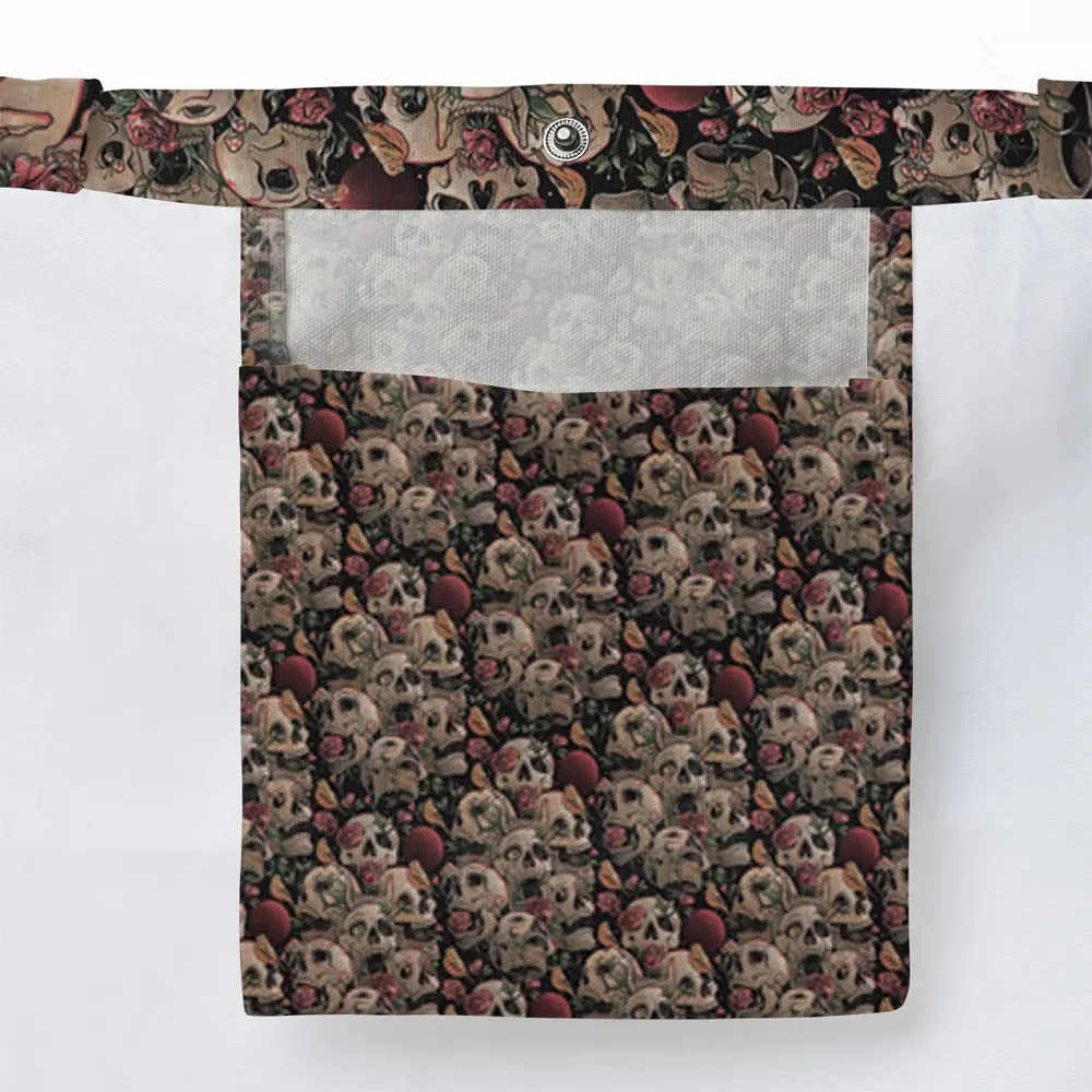 Life Grows Through Death Skull Large Tote Bag - 3