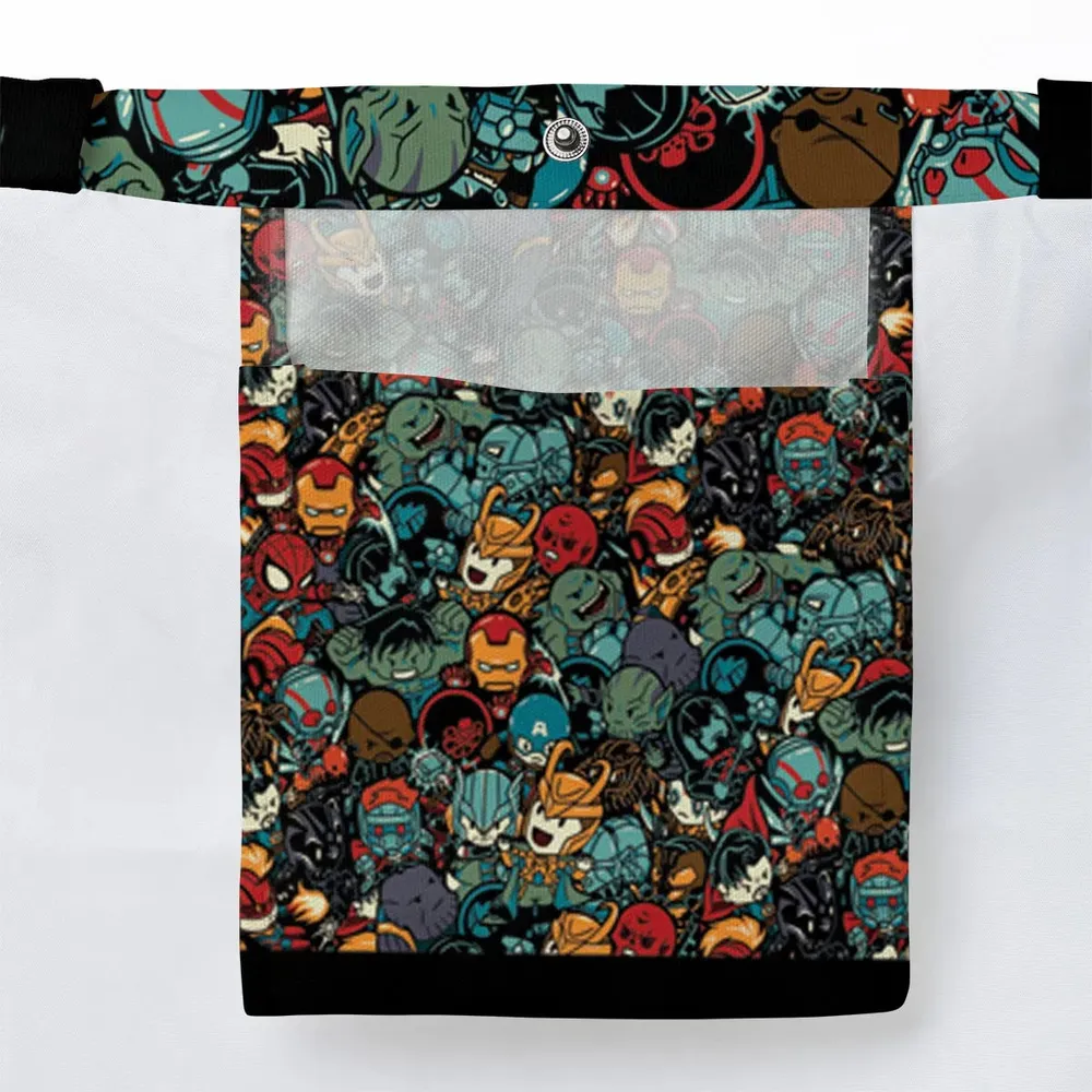 Marvelous Chibi Characters Pattern Large Tote Bag - 3
