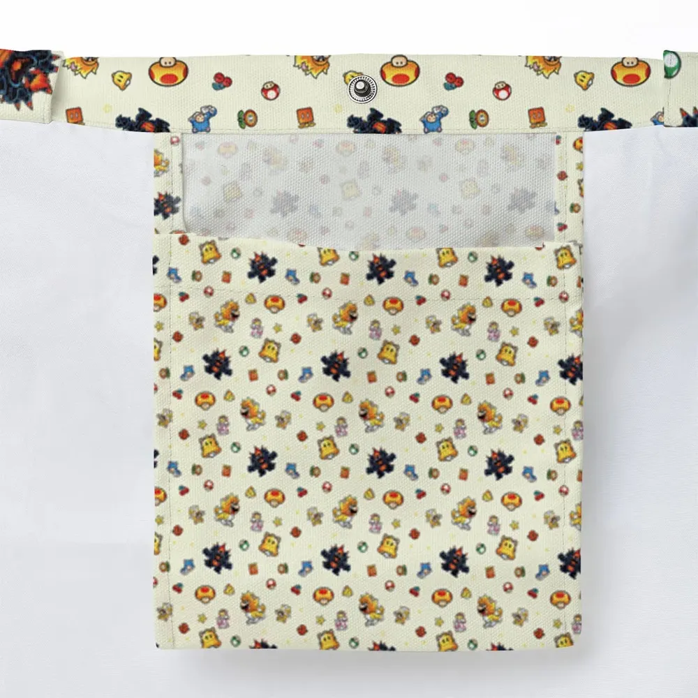 Super Mario Characters Pattern Large Tote Bag - 3