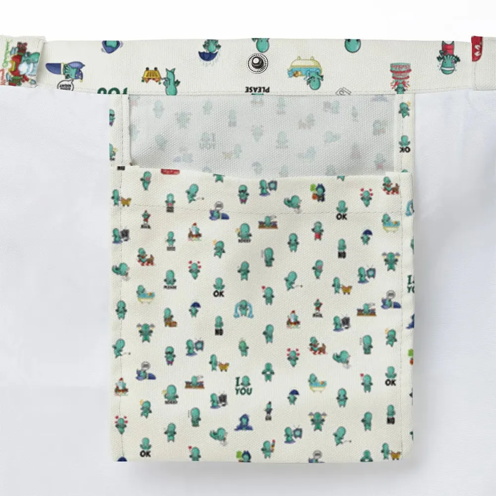 Kawai Cthulhu Pattern Large Tote Bag - 3