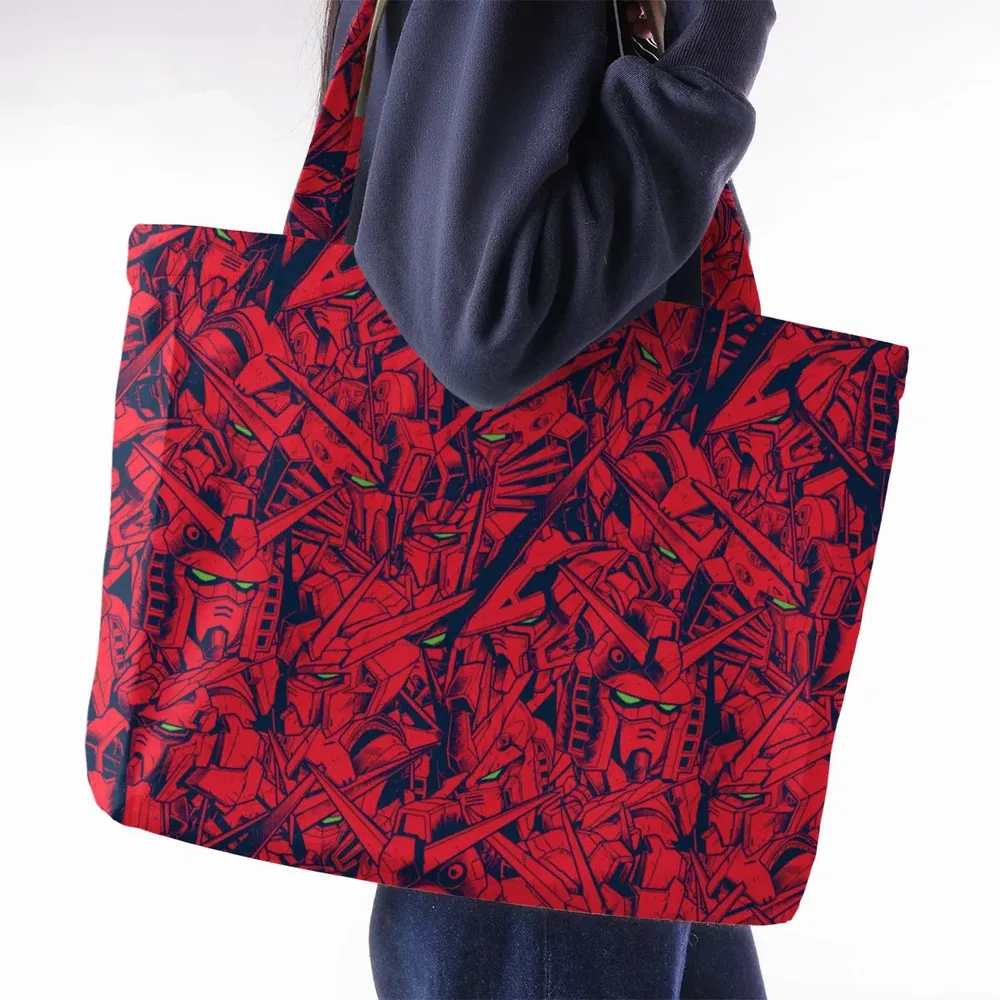 Gundam Camo Magenta Gundam Large Tote Bag - 2