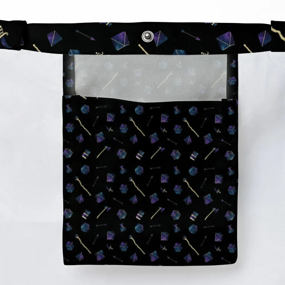 Galaxy In Dice DnD Pattern Large Tote Bag - 3