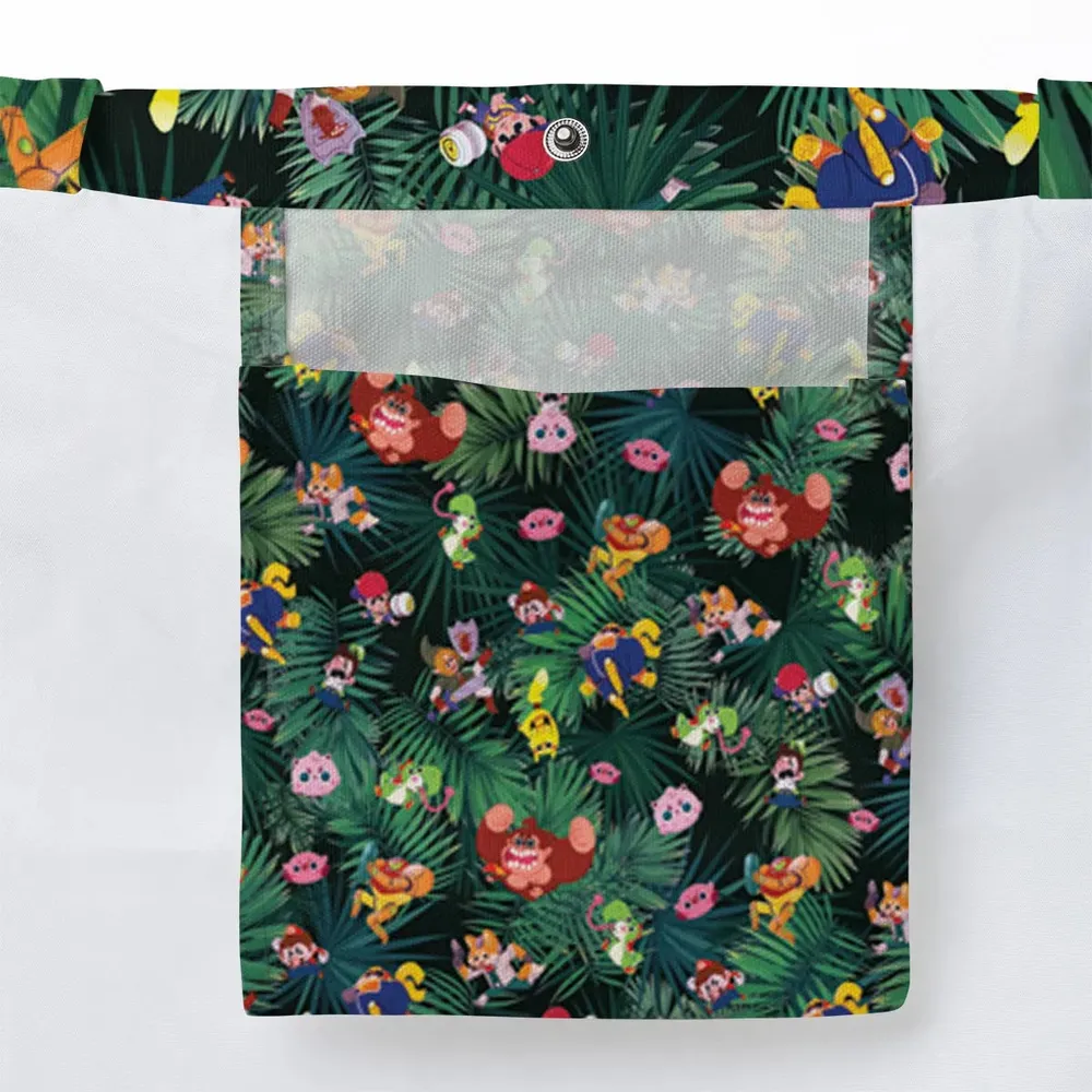 Video Game Characters Pattern Large Tote Bag - 3