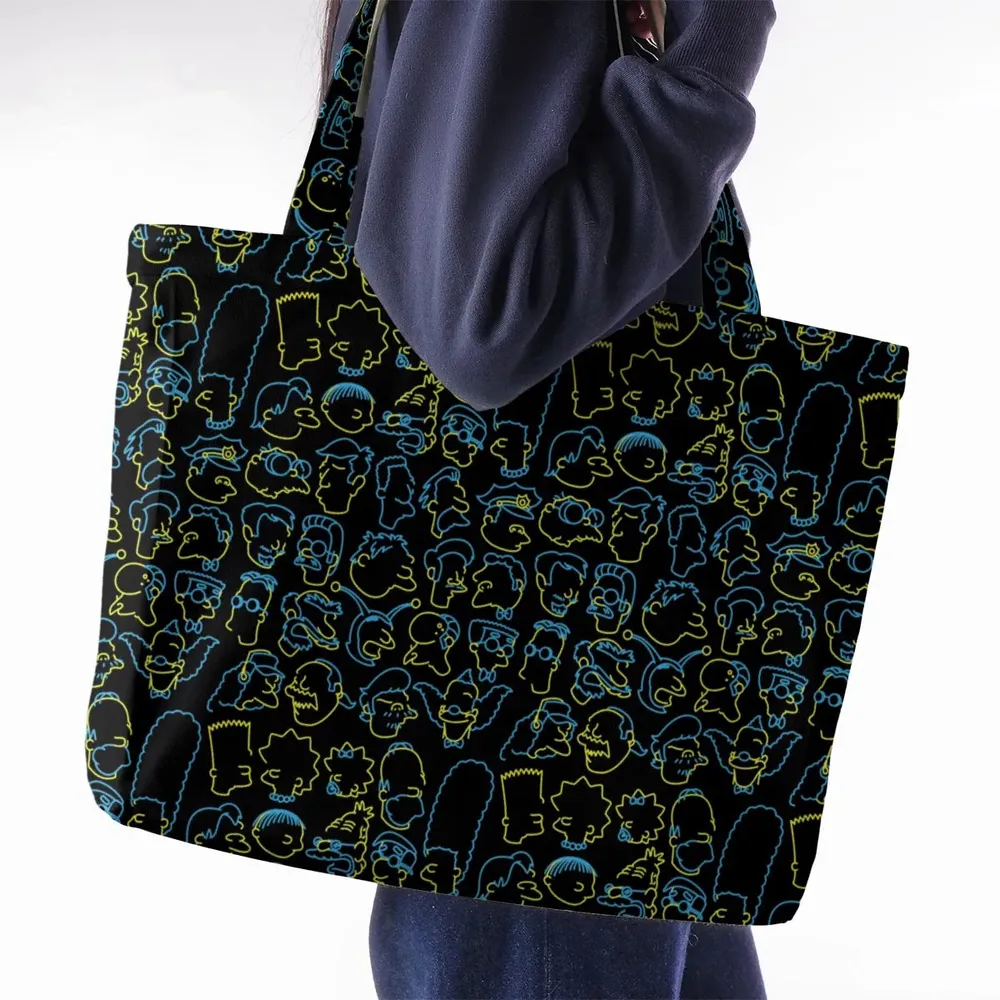 The Simpsons Neon Large Tote Bag - 2