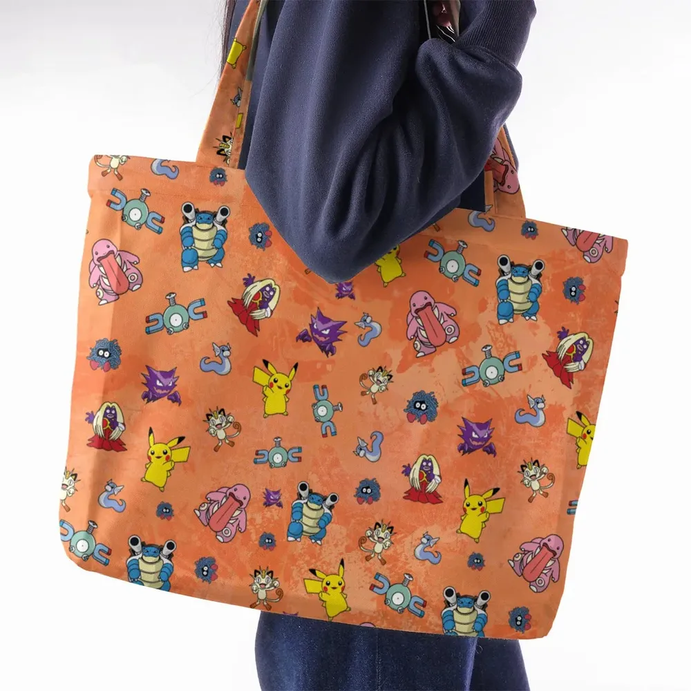Pokemon Character Scatter Large Tote Bag - 2